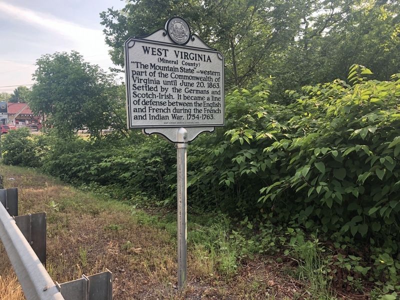 West Virginia (Mineral County) / Maryland Marker. Click for full size. West Virginia (Mineral County) / Maryland Marker image. Click for full size.