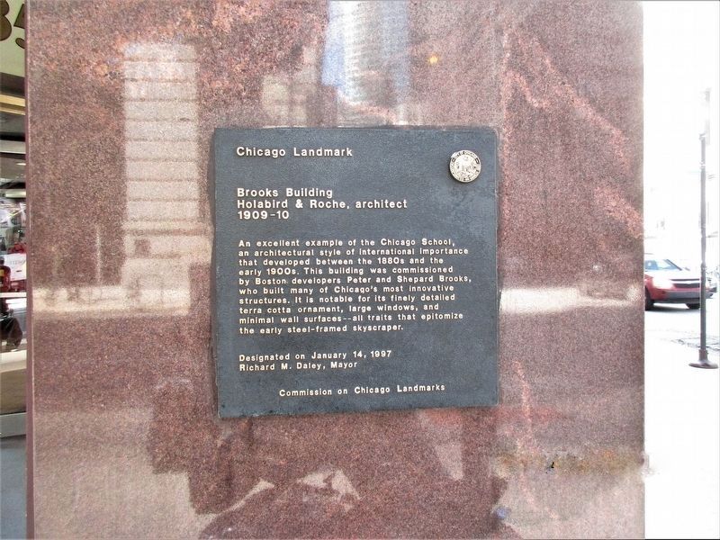 Brooks Building Marker. Click for full size. Brooks Building Marker image. Click for full size.