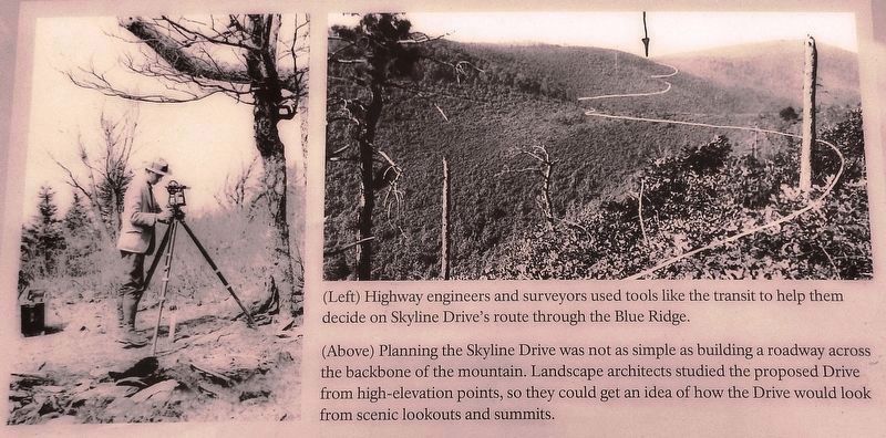 Marker detail: Planning the Skyline Drive image. Click for full size.