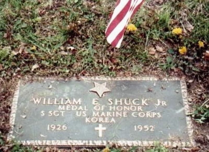 William Edward Shuck, Jr. Medal of Honor Grave Marker image. Click for full size.