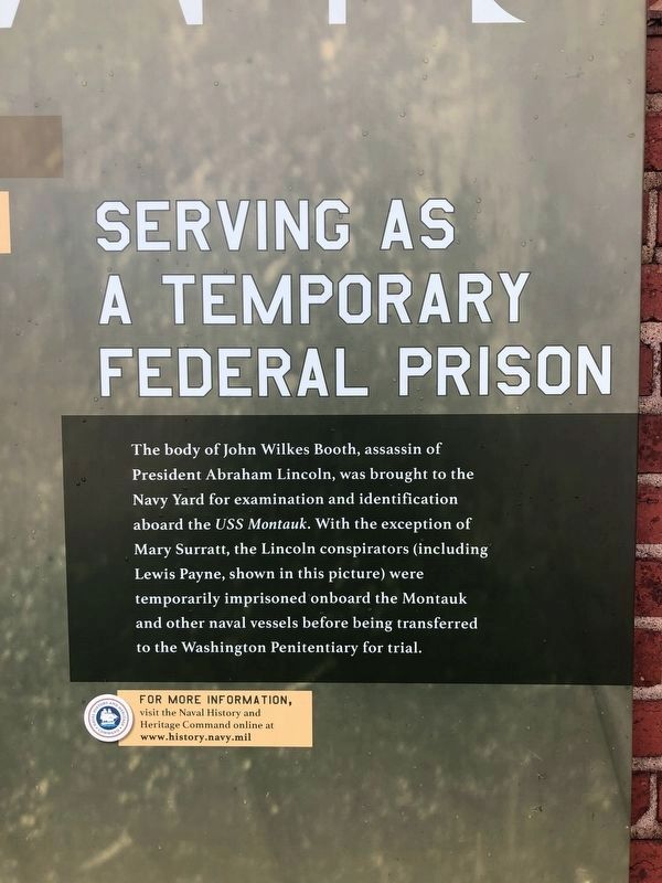 Serving as a Temporary Federal Prison Marker. Click for full size. Serving as a Temporary Federal Prison Marker image. Click for full size.