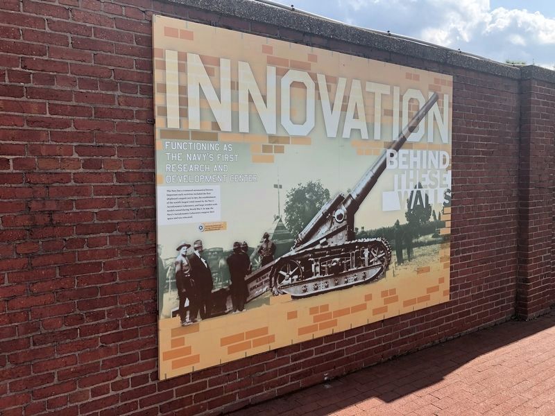 Functioning as the Navy's First Research and Development Center Marker. Click for full size. Functioning as the Navy's First Research and Development Center Marker image. Click for full size.