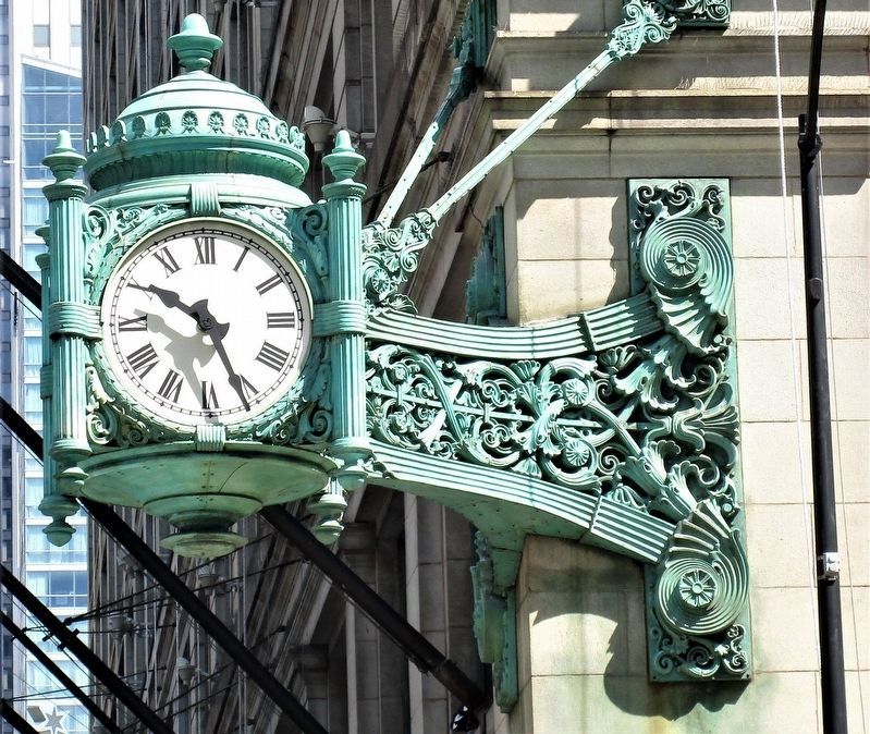 Marshall Field and Company Clock image. Click for full size.