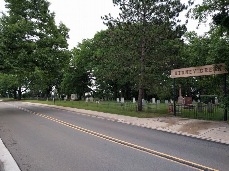 Stony Creek Cemetery and Marker image. Click for full size.