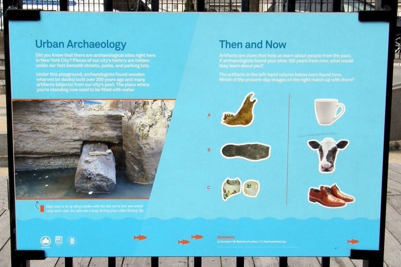 Urban Archeology/Then and Now Marker image. Click for full size.