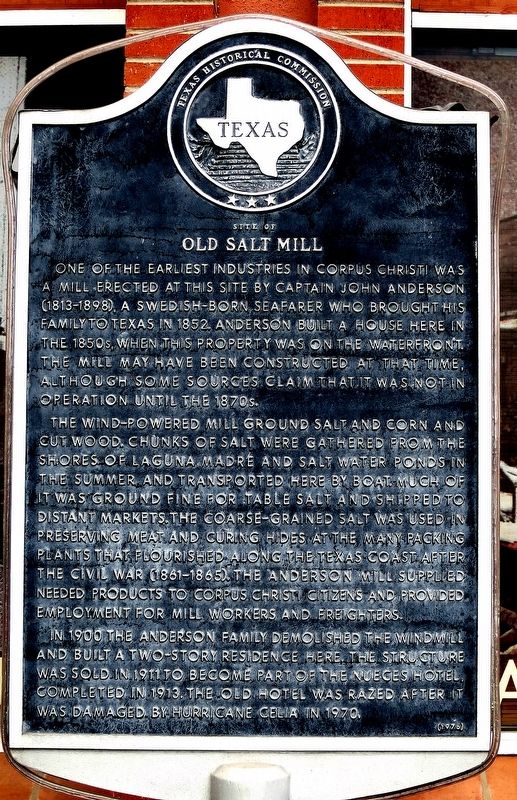 Site of Old Salt Mill Marker image. Click for full size.