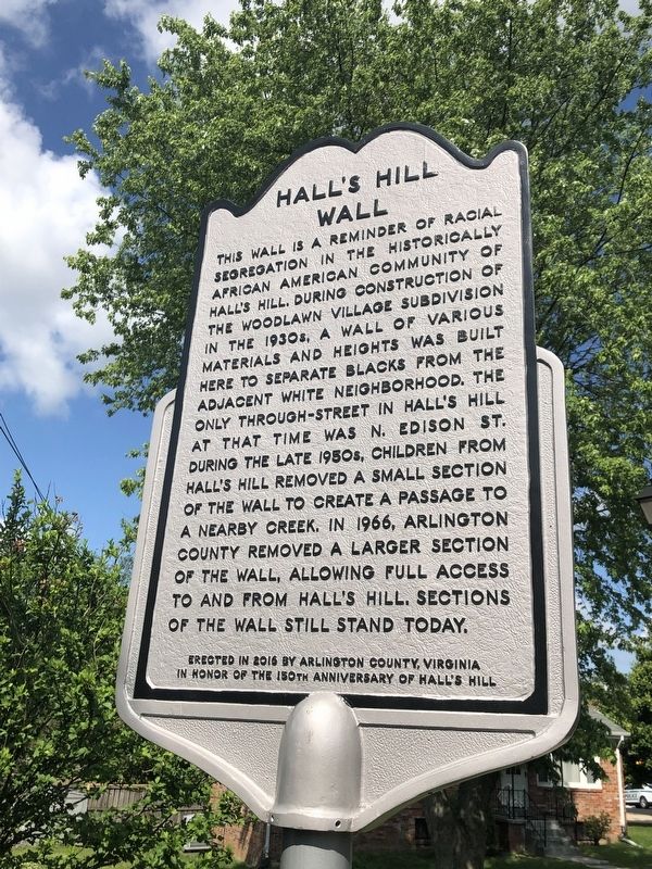Hall's Hill Wall Marker image. Click for full size.