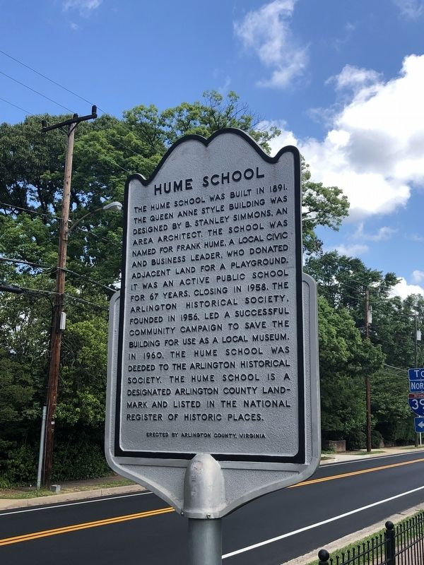 Hume School Marker image. Click for full size.