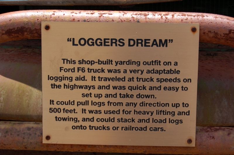 "Loggers Dream" Marker image. Click for full size.
