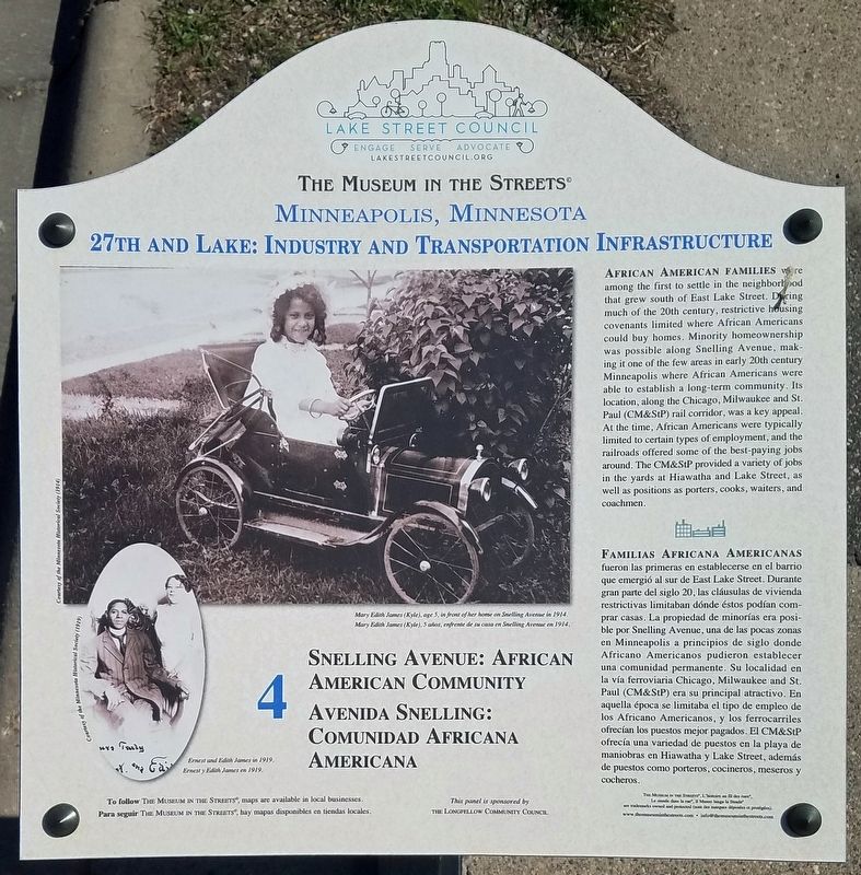 Snelling Avenue: African American Community marker. Click for full size. Snelling Avenue: African American Community marker image. Click for full size.