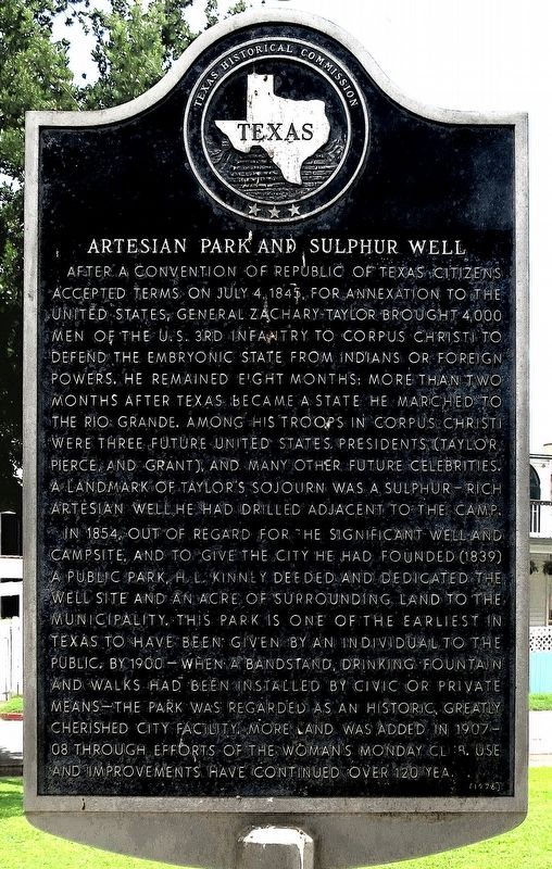 Artesian Park and Sulfur Well Marker image. Click for full size.