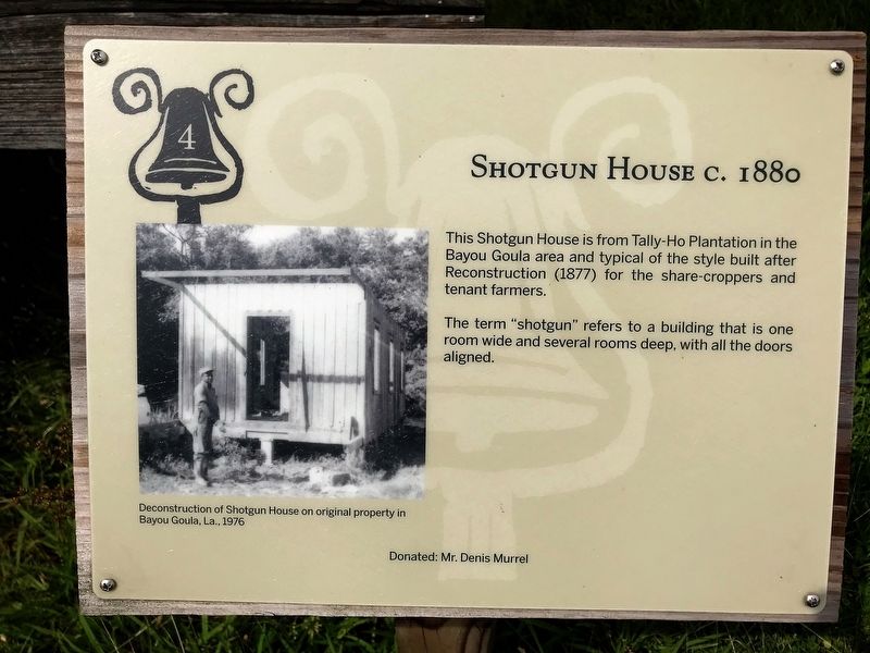 Shotgun House Marker. Click for full size. Shotgun House Marker image. Click for full size.