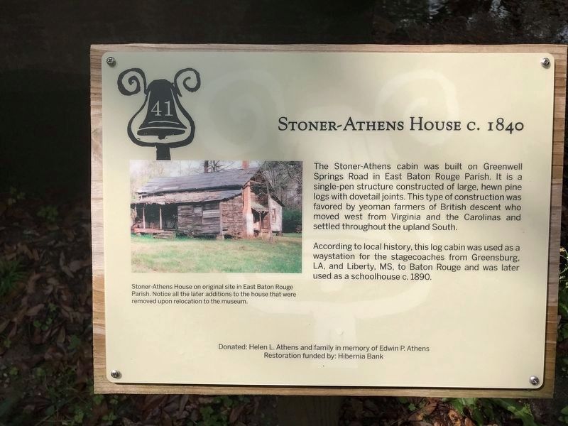 Stoner/Athens Cabin Marker image. Click for full size.