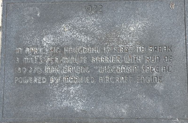 Racing on the Beach 1922 Marker. Click for full size. Racing on the Beach 1922 Marker image. Click for full size.