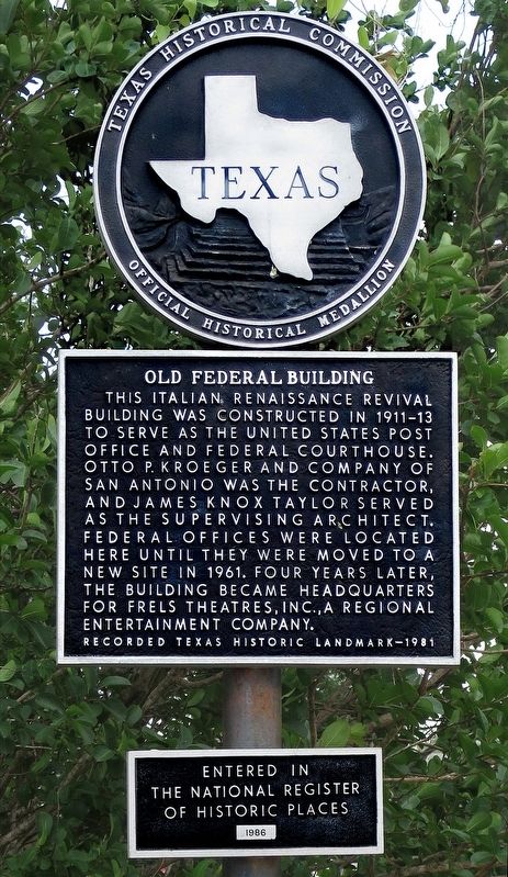 Old Federal Building Marker. Click for full size. Old Federal Building Marker image. Click for full size.