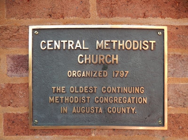 Central Methodist Church Marker image. Click for full size.