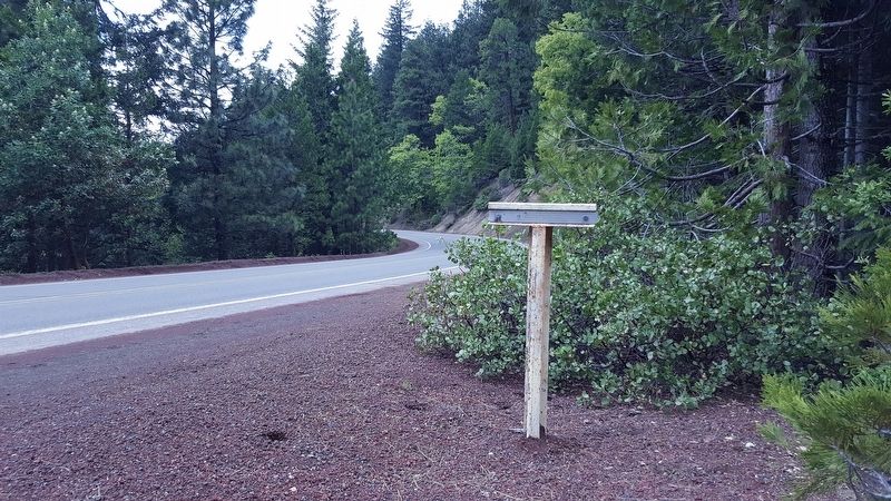 Siskiyou Mountain Wagon Road Marker. Click for full size. Siskiyou Mountain Wagon Road Marker image. Click for full size.