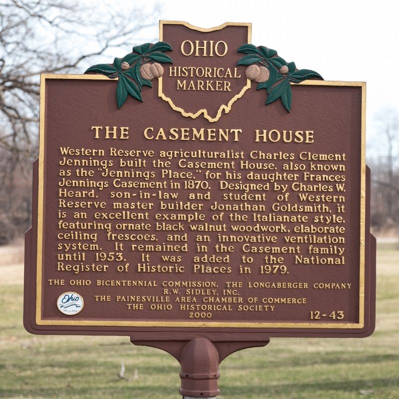 The Casement House side of marker image. Click for full size.
