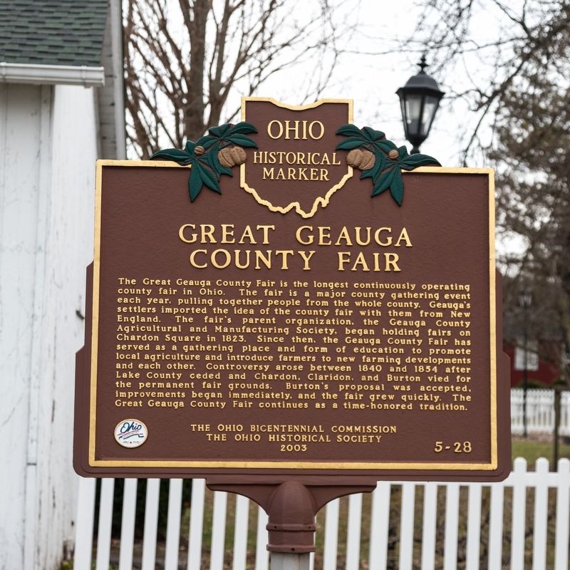 Great Geauga County Fair Marker image. Click for full size.