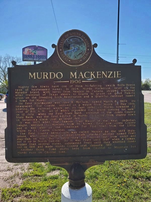 Murdo Mackenzie Marker East Face image. Click for full size.