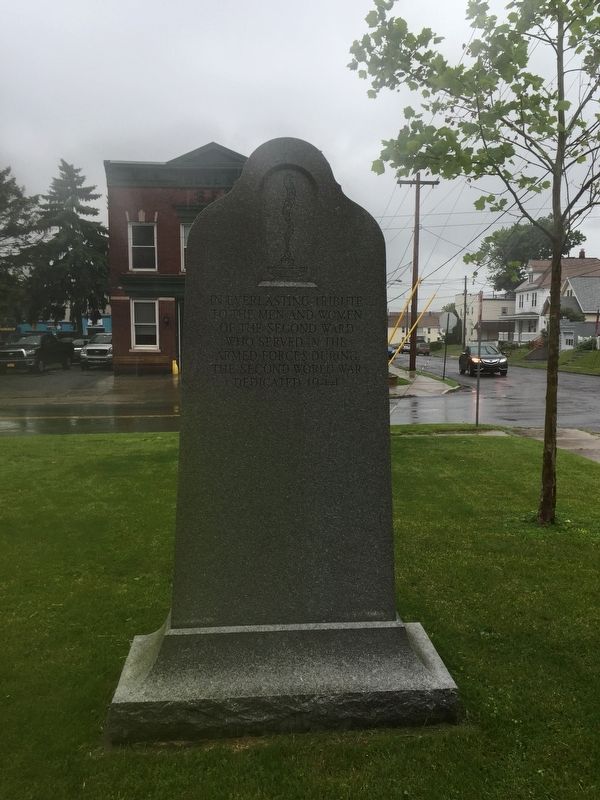 Second Ward Second World War Memorial image. Click for full size.
