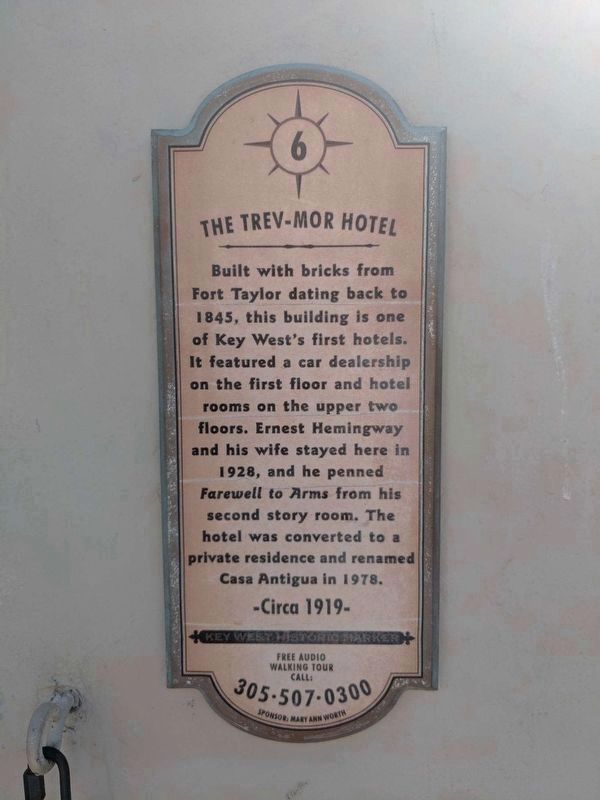 The Trev-Mor Hotel Marker image. Click for full size.