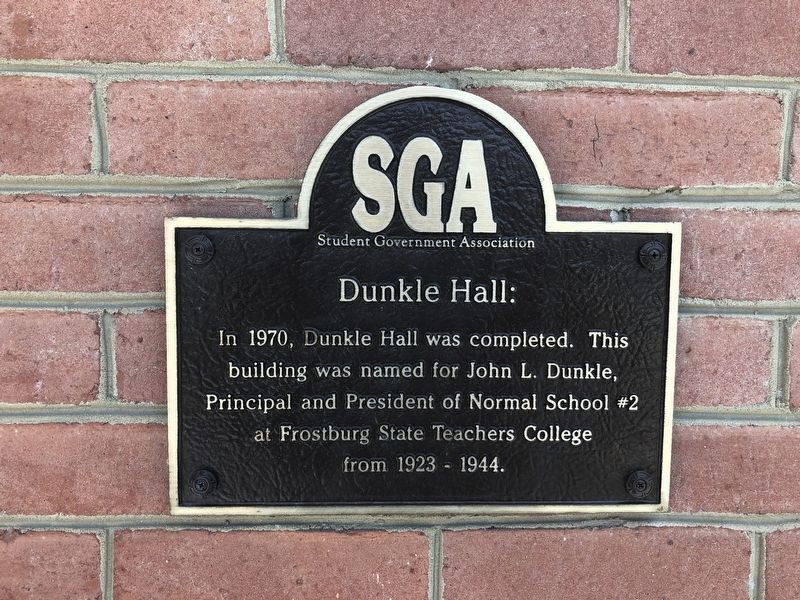 Dunkle Hall Marker image. Click for full size.