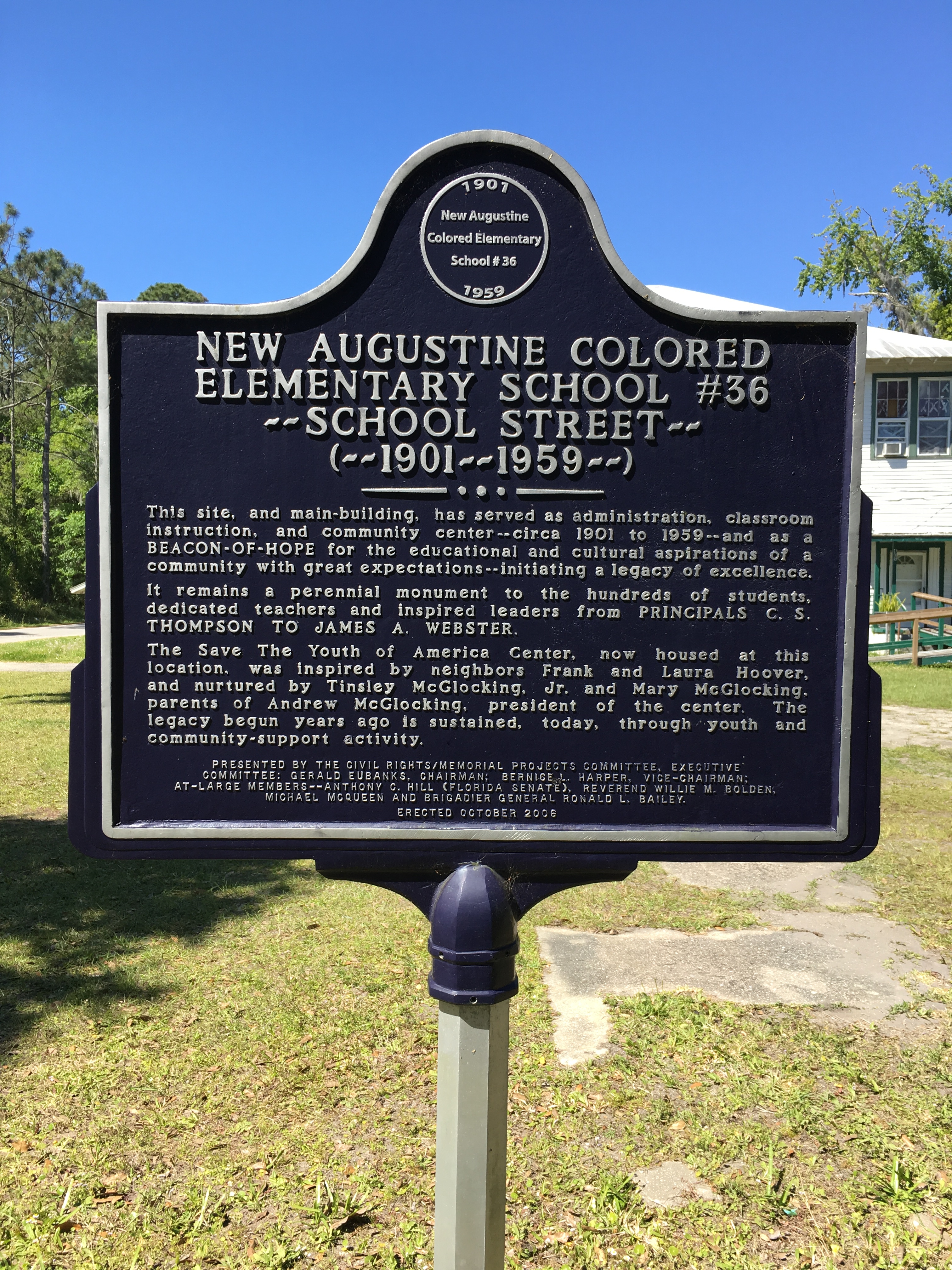 New Augustine Colored Elementary School #36 Marker
