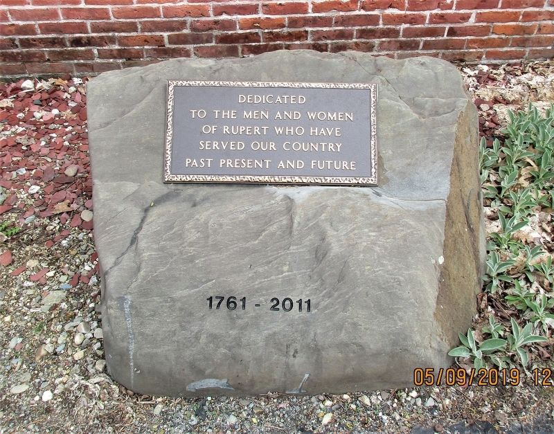 West Rupert Veterans Memorial. Click for full size. West Rupert Veterans Memorial image. Click for full size.