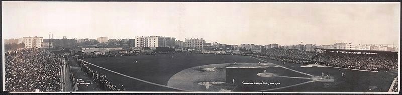 Hilltop Park, 1910 image. Click for more information.