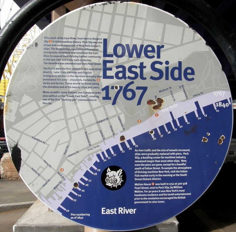 Lower East Side – 1767 Marker. Click for full size. Lower East Side – 1767 Marker image. Click for full size.