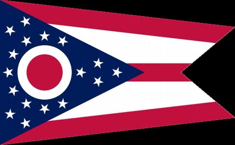 Ohio State Flag — The Ohio Burgee image. Click for full size.