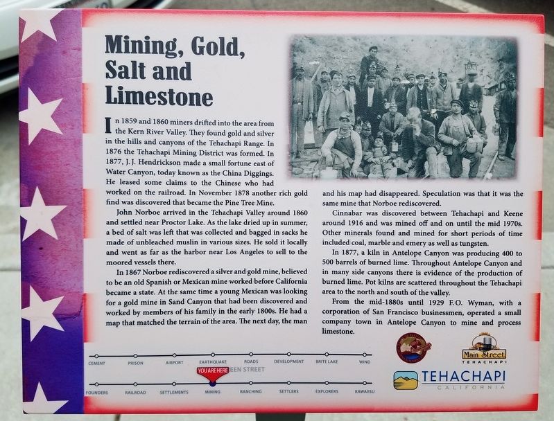 Mining, Gold, Salt and Limestone Marker image. Click for full size.