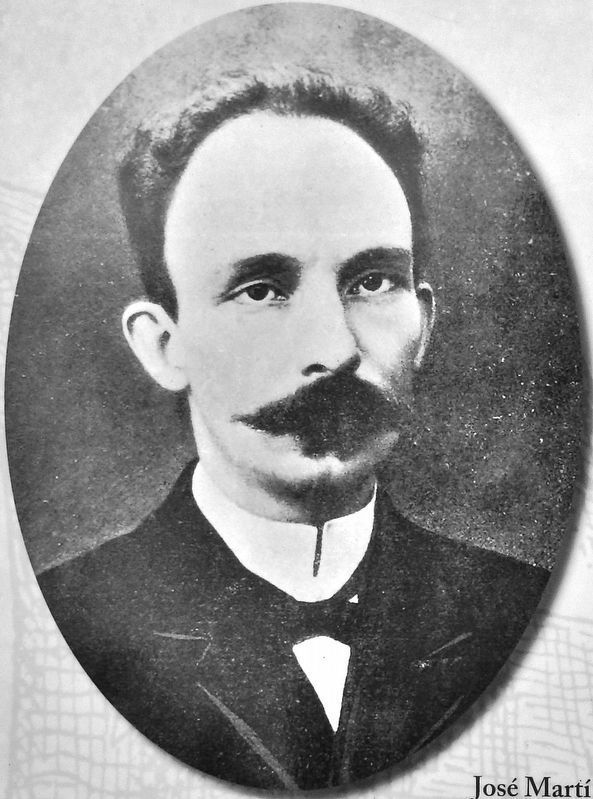 Marker detail: José Martí image. Click for full size.
