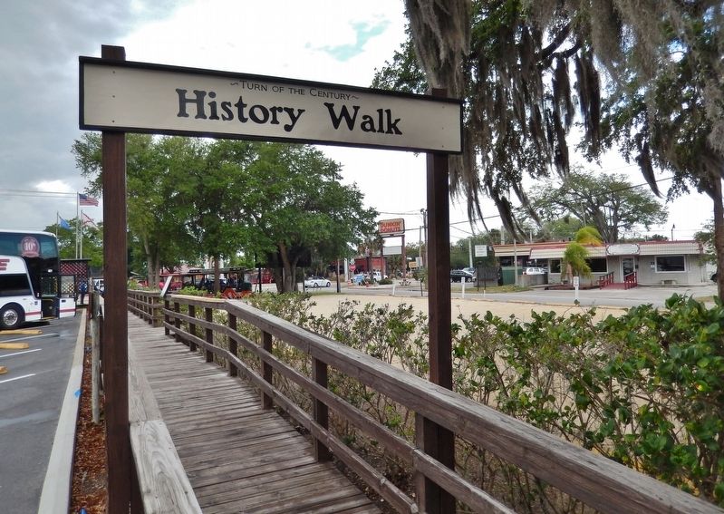 Turn of the Century History Walk<br>(<i>access marker along this walkway</i>). Click for full size. Turn of the Century History Walk<br>(<i>access marker along this walkway</i>) image. Click for full size.