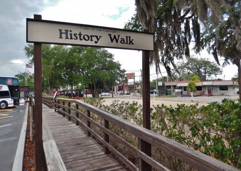 Turn of the Century History Walk<br>(<i>access marker along this walkway</i>) image. Click for full size.