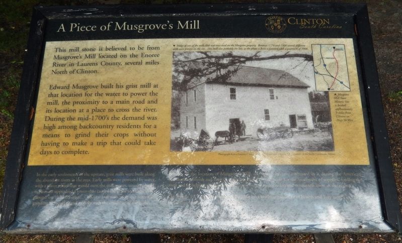 A Piece of Musgrove's Mill Marker. Click for full size. A Piece of Musgrove's Mill Marker image. Click for full size.