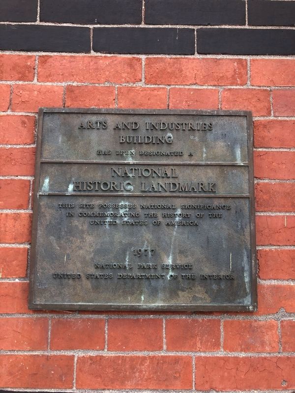 National Historic Landmark plaque on the building image. Click for full size.