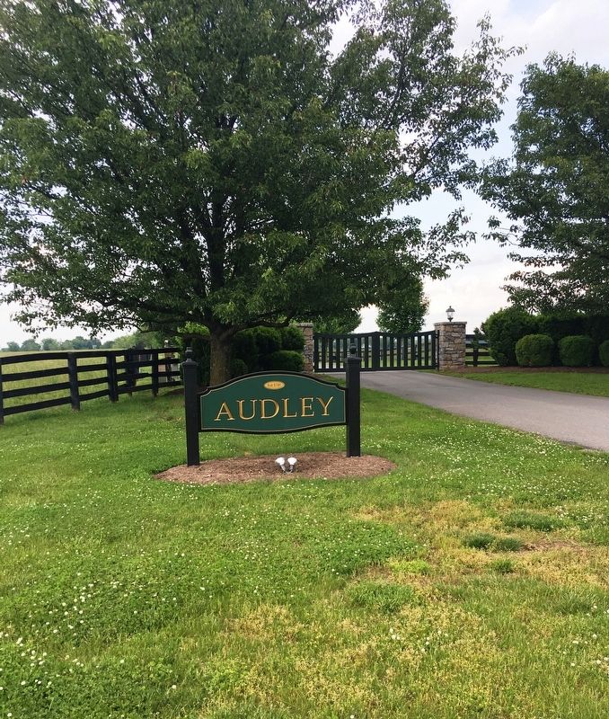 Audley entrance sign image. Click for full size.