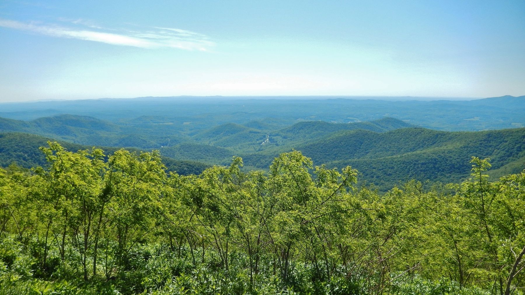 Rock Castle Gorge (<i>view from near marker</i>) image. Click for full size.