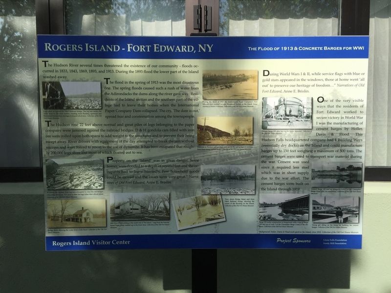 Rogers Island - Fort Edward, NY Marker image. Click for full size.