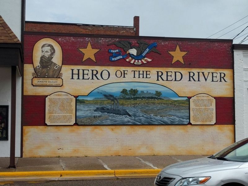 Hero of the Red River Mural image. Click for full size.