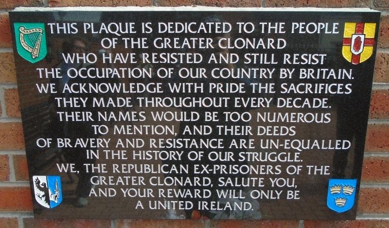 The People of the Greater Clonard Marker image. Click for full size.