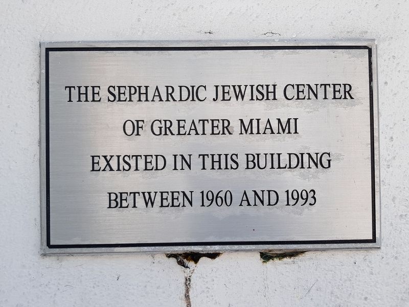 The Sephardic Jewish Center Marker image. Click for full size.