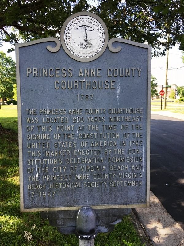 Princess County Courthouse Marker image. Click for full size.