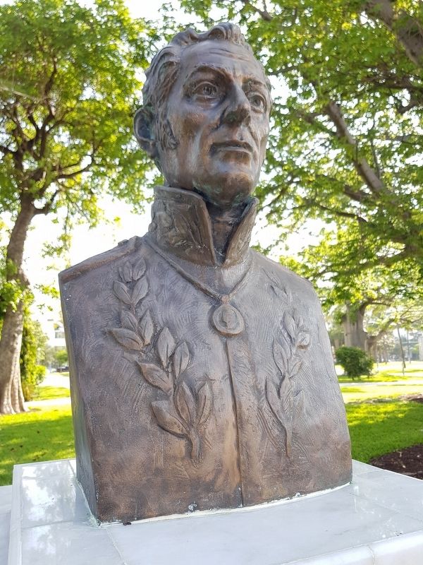 Simón Bolívar bust image. Click for full size.