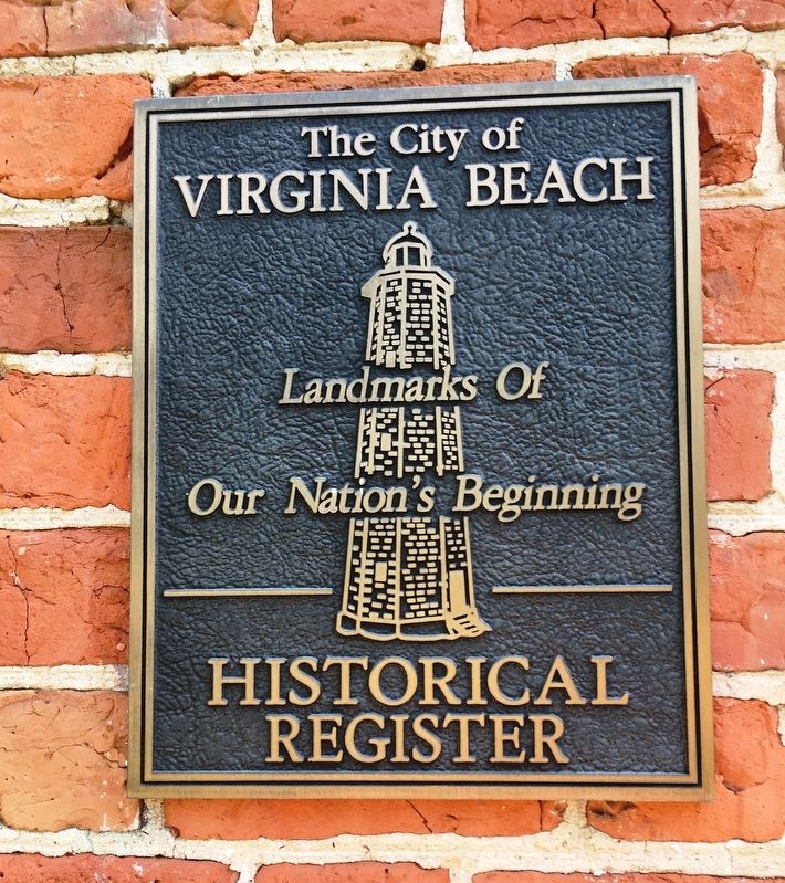 Virginia Beach Historical Register plaque image. Click for full size.