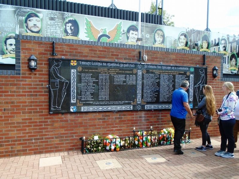 Civilians Murdered by Loyalists and British Forces During the Course of the Conflict Memorial image. Click for full size.