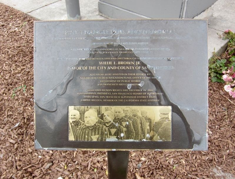 Pink Triangle Park and Memorial. Click for full size. Pink Triangle Park and Memorial image. Click for full size.