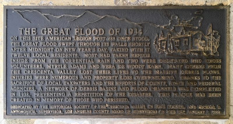 The Great Flood of 1934 Marker image. Click for full size.